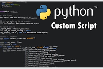 code a custom python script for you