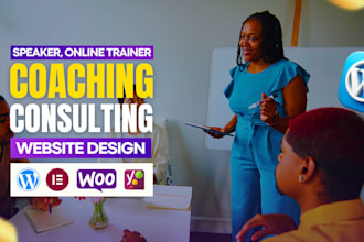 design coaching website or consulting website for coaches or trainers
