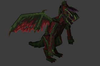 do some dragons for you using blockbench
