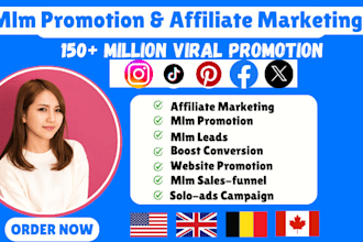 solo ads campaign, website promotion, affiliate marketing, mlm link promotion