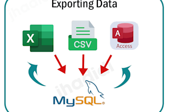 import and export data between excel, CSV,access and mysql