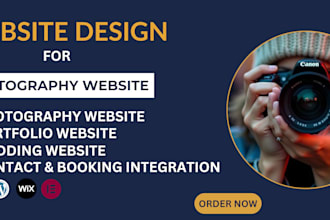 design photography portfolio videography bridal website with booking system