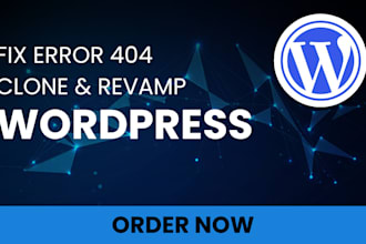 rebuild wordpress website edit fix error 404 on wordpress elementor divi builder
