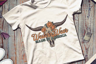 create vintage ranch, farm , western logo design