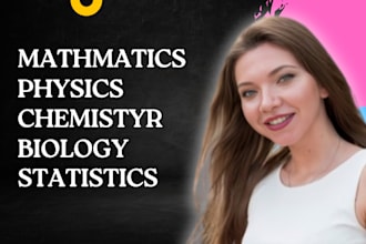 teach math statistics physics and chemistry