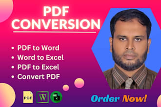 do convert PDF to word or excel and word to PDF accurately