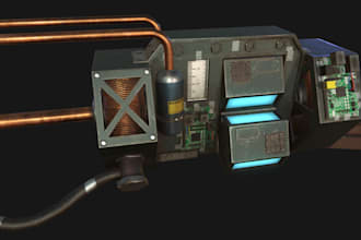create any high quality scifi futuristic 3d assets