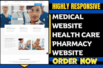 design medical website healthcare website pharmacy website pharmaceutical