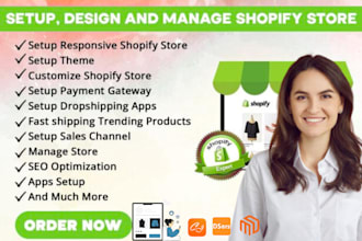 fix, customize, and set up shopify dropshipping store for italian brands