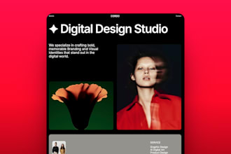 design a carrd link in bio, landing page, portfolio or small business website