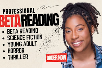 beta read your young adult sci fiction thriller horror romance beta reader