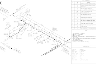 create isometric plan for piping