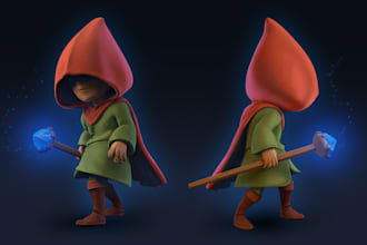 do 3d game character 3d model 3d game assets game art 3d character modeling