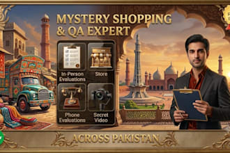 be your mystery shopper, retail auditing in lahore pakistan