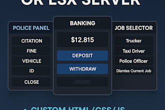 design custom UI menus for your fivem qbcore