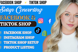 setup facebook instagram shop tiktok shop product listing approve rejected shop
