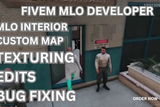 custom fivem mlo interior design and 3d texturing