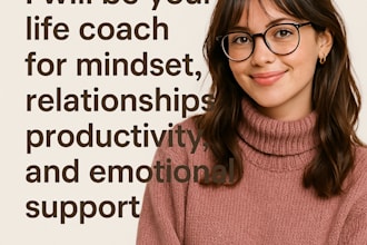 be your life coach for mindset  relationships and productivity
