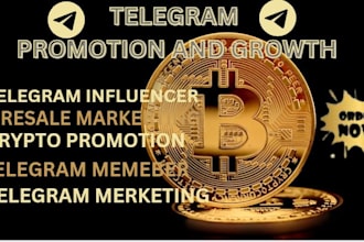 pump your crypto telegram influencer, presales marketing and token launch