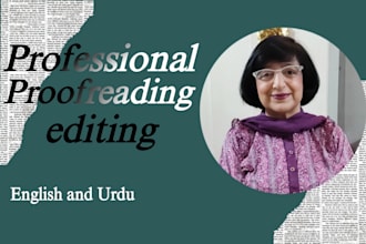 do flawless and quick english proofreading besides high quality editing