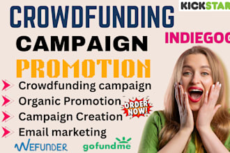 promote your kickstarter gofundme indiegogo or fundraising crowdfunding campaign