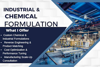 formulate industrial and chemical formulation, polymer and product development