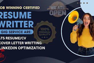 create ats resume, cover letter and linkedin profile