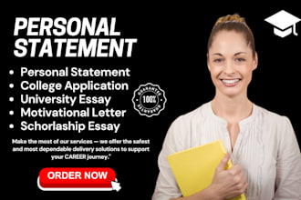 modify your MBA, phd, law grad school personal statement or statement of purpose