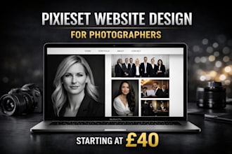 design or migrate your pixieset photography website portfolio with booking