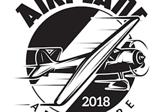 do custom helicopter and air plane logo