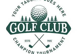 create unique golf club logo design