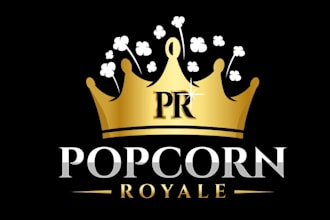 make a creative crown brand logo design