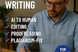 edit, proofread, humanize ai content and plagiarism check