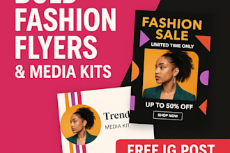 design bold fashion flyers and media kits