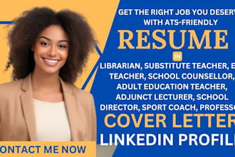 make substitute teacher librarian principal esl teacher adjunct lecturer resume