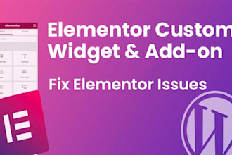 create elementor custom widget and elementor addon for wordpress and woocommerce