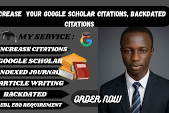 write and publish article to increase your google scholar citation for eb1 niw