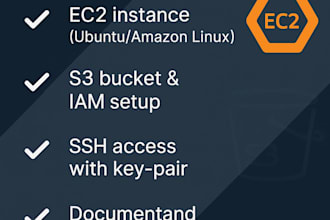setup your AWS ec2 instance with s3, iam and secure access