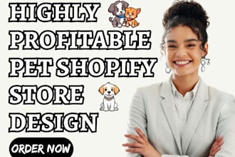 design pet store pet website pet dropshippaing store pet website