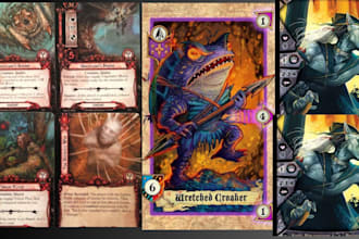 design playing cards tarot cards trading card game templates