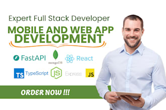 build fast web app with nextjs, react, typescript, fastapi, or mongodb