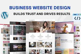 build business wordpress website that builds trust and drives result