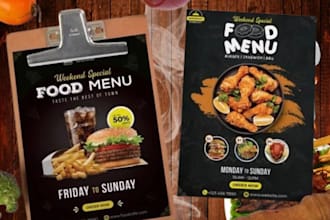 do modern food menu design restaurant menu digital menu price list and flyer