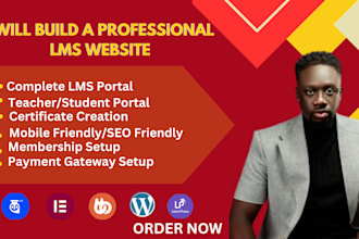 build e learning education lms tutor lms pro website using learndash learnpress