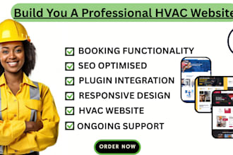 build you a hvac, electrician, construction, handyman website