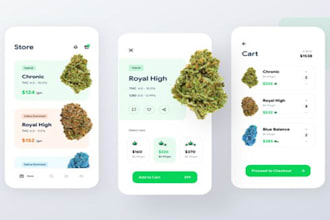 develop cannabis delivery app, marijuana app, hemp app, cannabis marketplace app