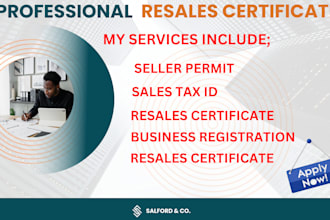 provide resale certificate, seller permit, sales tax exemption