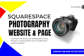design or redesign photography website, pixiset website, video and drone website