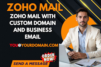 setup zoho mail with custom domain and business email