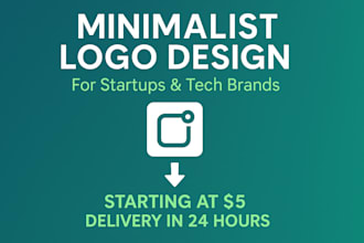 design sleek minimalist branding for tech startups and modern businesses